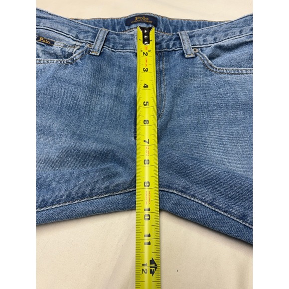 Polo Ralph Lauren The Slim Boyfriend Jeans Blue Embroidered Logo Women W28X26 - Picture 12 of 15